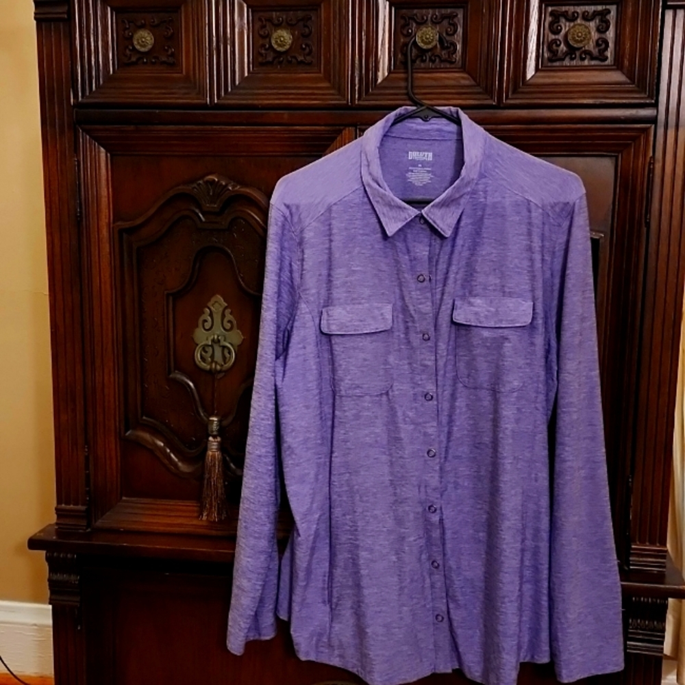 Duluth Trading Company , Activewear shirt, XL, light purple